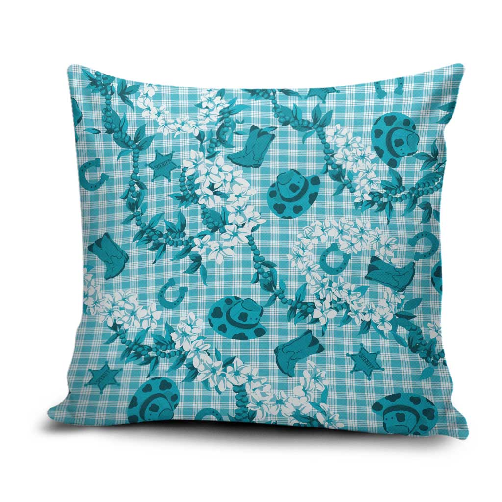 Mokihana Maile Ilima Leis Paniolo Palaka Pillow Cover Hawaiian Polu Opa Spirit - Polynesian Pride