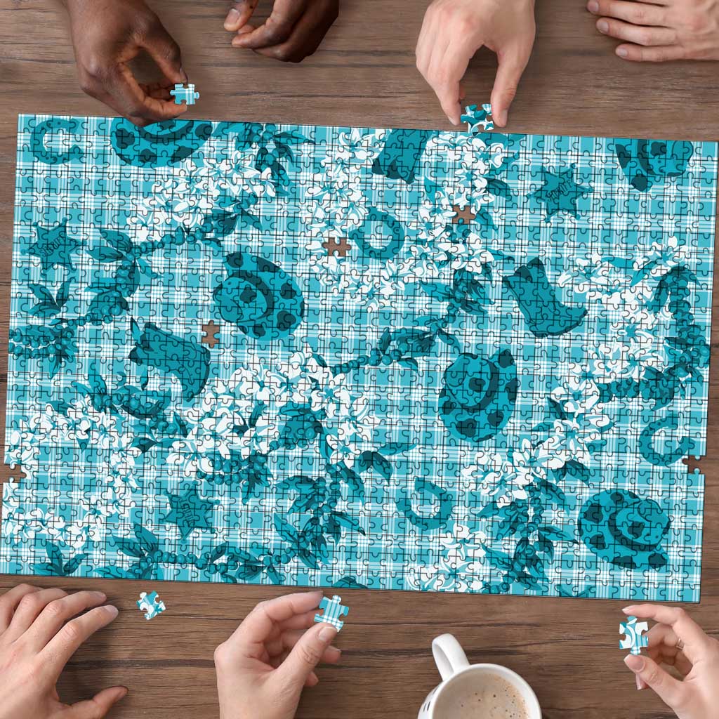 Mokihana Maile Ilima Leis Paniolo Palaka Puzzle Hawaiian Polu Opa Spirit - Polynesian Pride