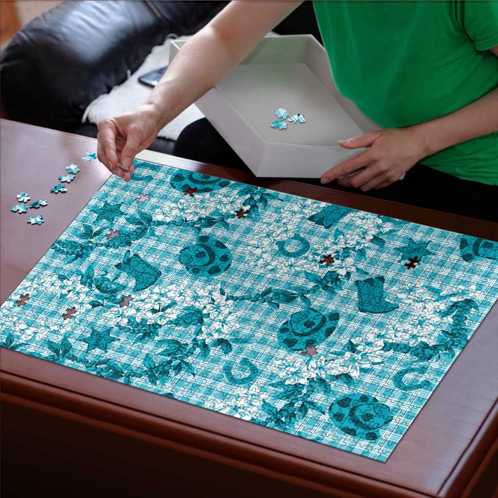 Mokihana Maile Ilima Leis Paniolo Palaka Puzzle Hawaiian Polu Opa Spirit - Polynesian Pride