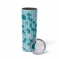 Mokihana Maile Ilima Leis Paniolo Palaka Skinny Tumbler Hawaiian Polu Opa Spirit - Polynesian Pride