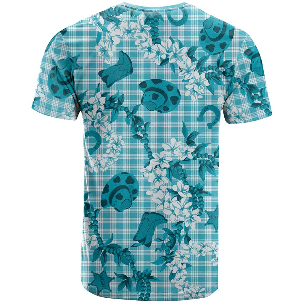 Mokihana Maile Ilima Leis Paniolo Palaka T Shirt Hawaiian Polu Opa Spirit - Polynesian Pride