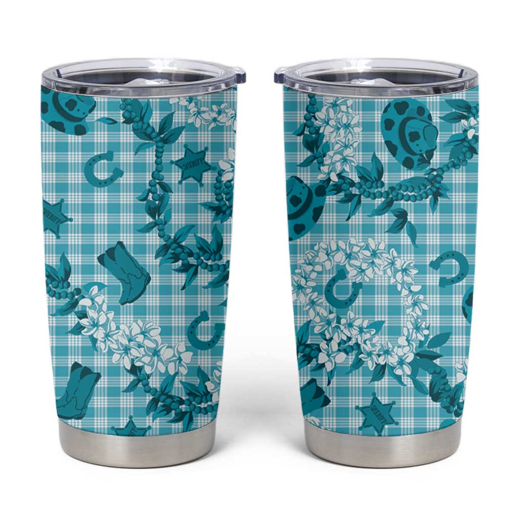 Mokihana Maile Ilima Leis Paniolo Palaka Tumbler Cup Hawaiian Polu Opa Spirit - Polynesian Pride