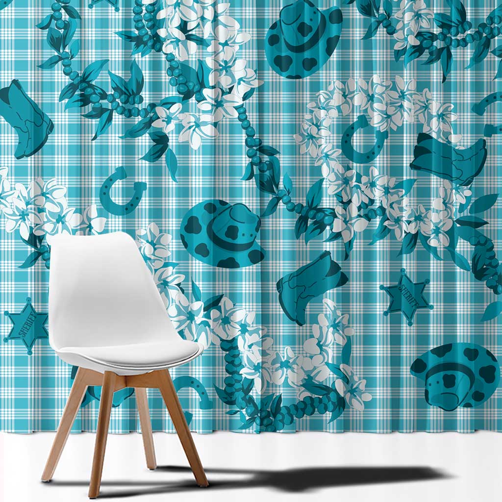 Mokihana Maile Ilima Leis Paniolo Palaka Window Curtain Hawaiian Polu Opa Spirit - Polynesian Pride