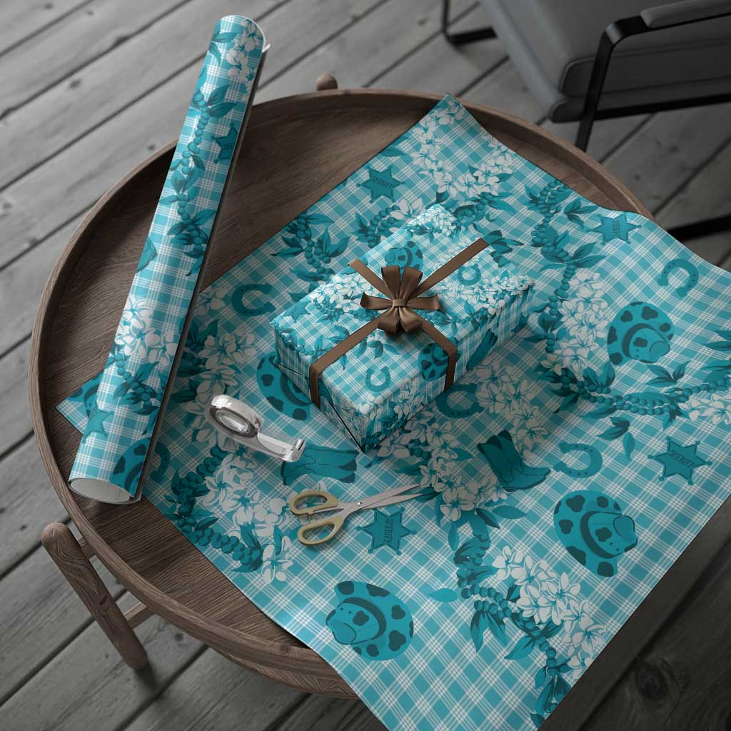 Mokihana Maile Ilima Leis Paniolo Palaka Wrapping Paper Hawaiian Polu Opa Spirit - Polynesian Pride