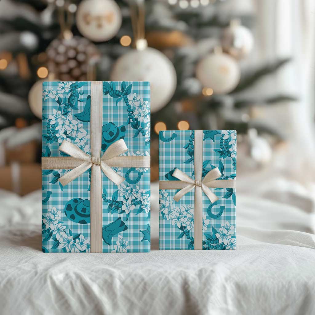 Mokihana Maile Ilima Leis Paniolo Palaka Wrapping Paper Hawaiian Polu Opa Spirit - Polynesian Pride