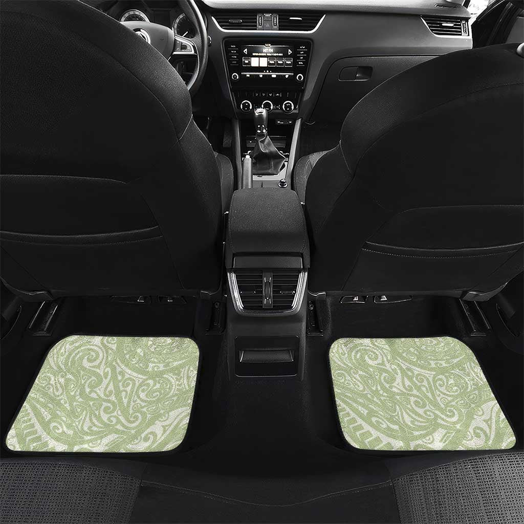 Leaf Green Hawaii Anthurium Plumeria Lei Car Mats