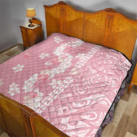 Soft Pink Hawaii Anthurium Plumeria Lei Quilt LT9 - Polynesian Pride