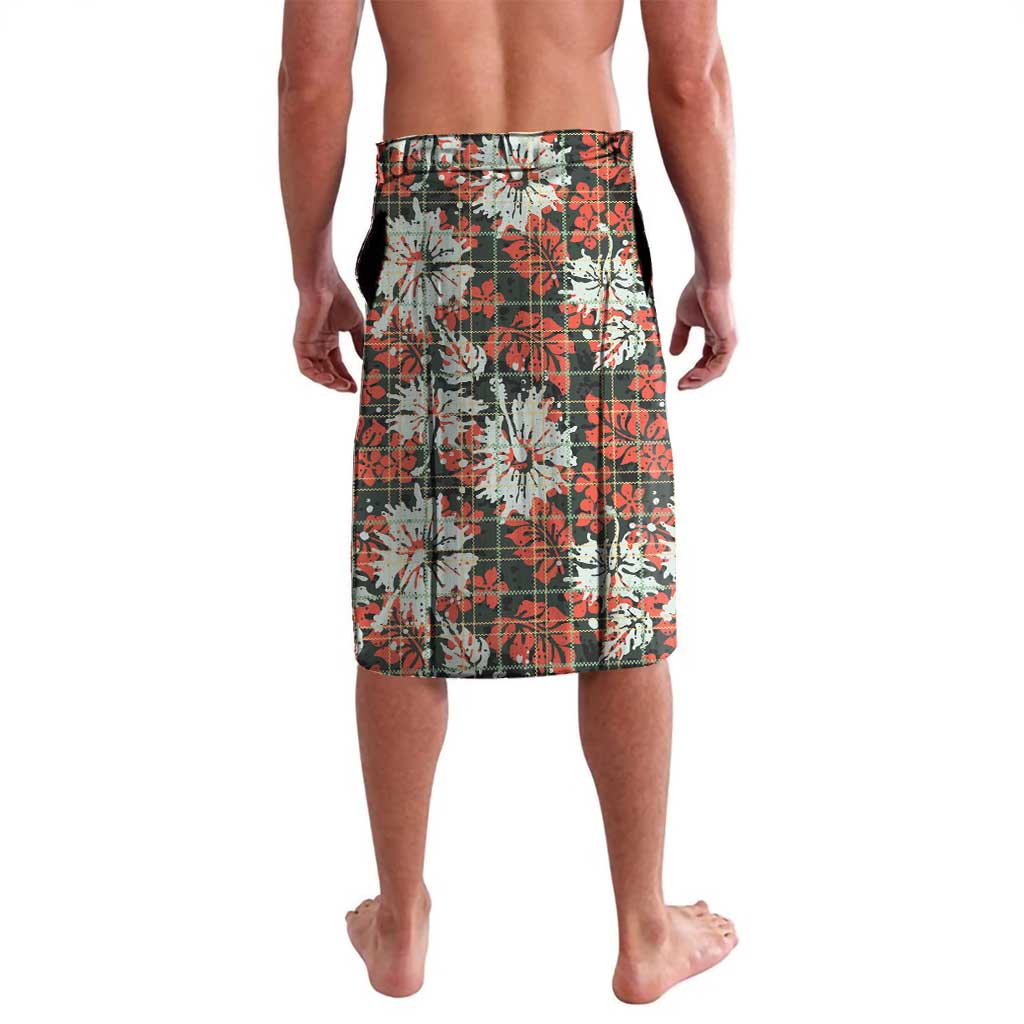 Hawaii Tartan With Hibiscus Lavalava Polynesian Pattern Vintage LT9 - Polynesian Pride