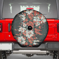 Hawaii Tartan With Hibiscus Spare Tire Cover Polynesian Pattern Vintage LT9 - Polynesian Pride