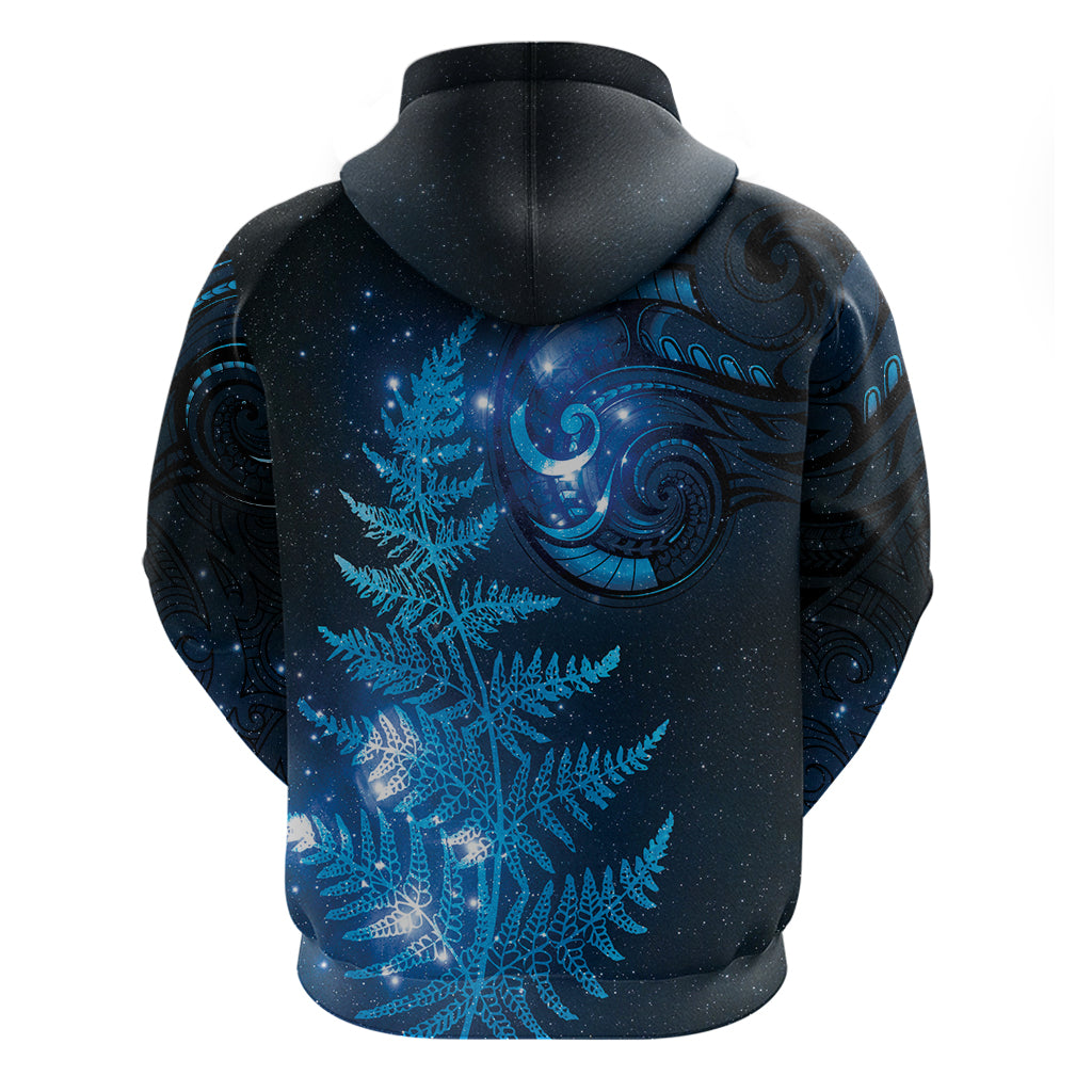 New Zealand Matariki Hoodie Blue Milky Way Stars Night Sky
