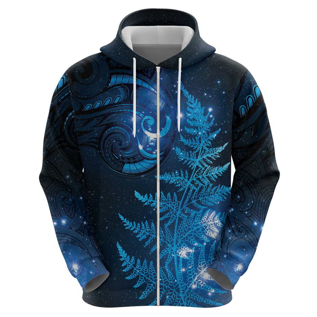 New Zealand Matariki Hoodie Blue Milky Way Stars Night Sky