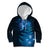 New Zealand Matariki Kid Hoodie Blue Milky Way Stars Night Sky