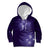 New Zealand Matariki Kid Hoodie Purple Milky Way Stars Night Sky