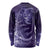New Zealand Matariki Long Sleeve Shirt Purple Milky Way Stars Night Sky
