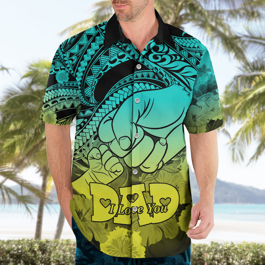 Polynesian Pride Happy Father Day Hawaiian Shirt I Love You Dad - Polynesian Tribal Gradient 1 LT9 - Polynesian Pride