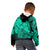 Personalised Polynesian Pride Happy Father Day Kid Hoodie I Love You Dad - Polynesian Tribal Green LT9 - Polynesian Pride