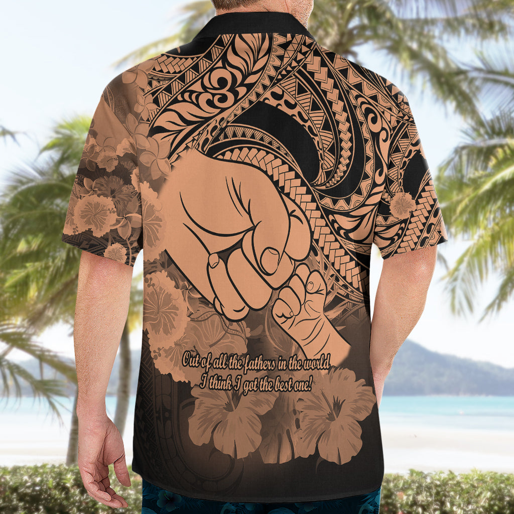 Polynesian Pride Happy Father Day Hawaiian Shirt I Love You Dad - Polynesian Tribal Nude LT9 - Polynesian Pride