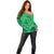 Polynesian Father's Day Gift For Dad Off Shoulder Sweater Super Father In The World - Green Polynesian Pattern LT9 - Polynesian Pride