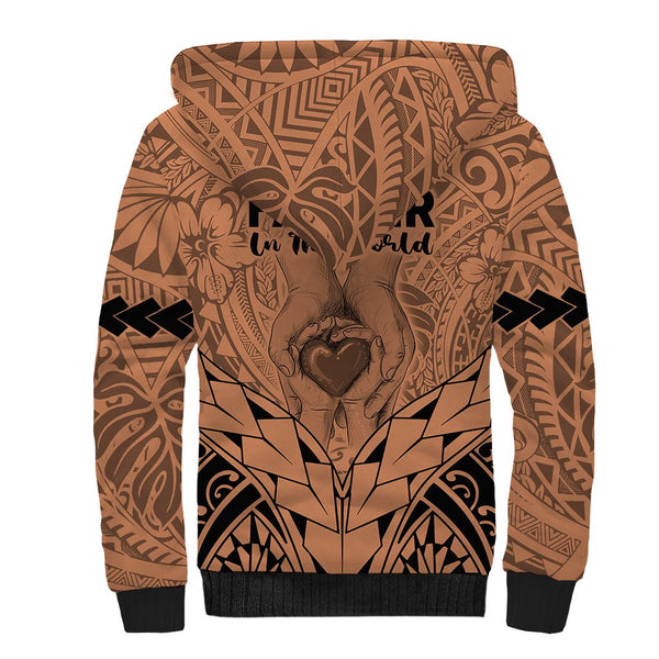 Personalised Father's Day Polynesian Hoodie Dress Best Dad Ever - Gold LT7 main image 0