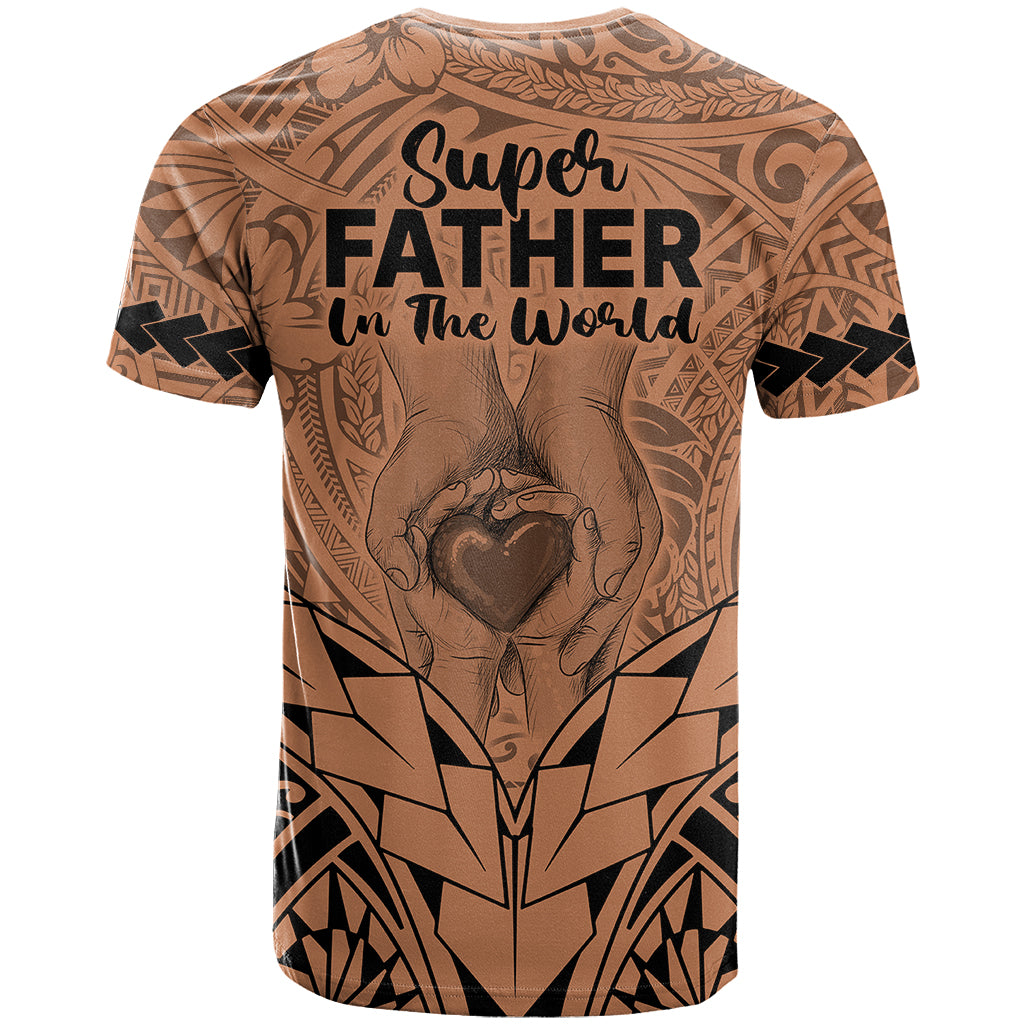 Polynesian Fathers Day Gift For Dad T Shirt Super Father In The World Nude Polynesian Pattern LT9 - Polynesian Pride