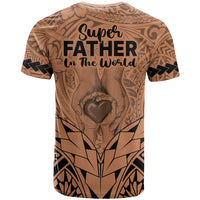 Polynesian Fathers Day Gift For Dad T Shirt Super Father In The World Nude Polynesian Pattern LT9 - Polynesian Pride