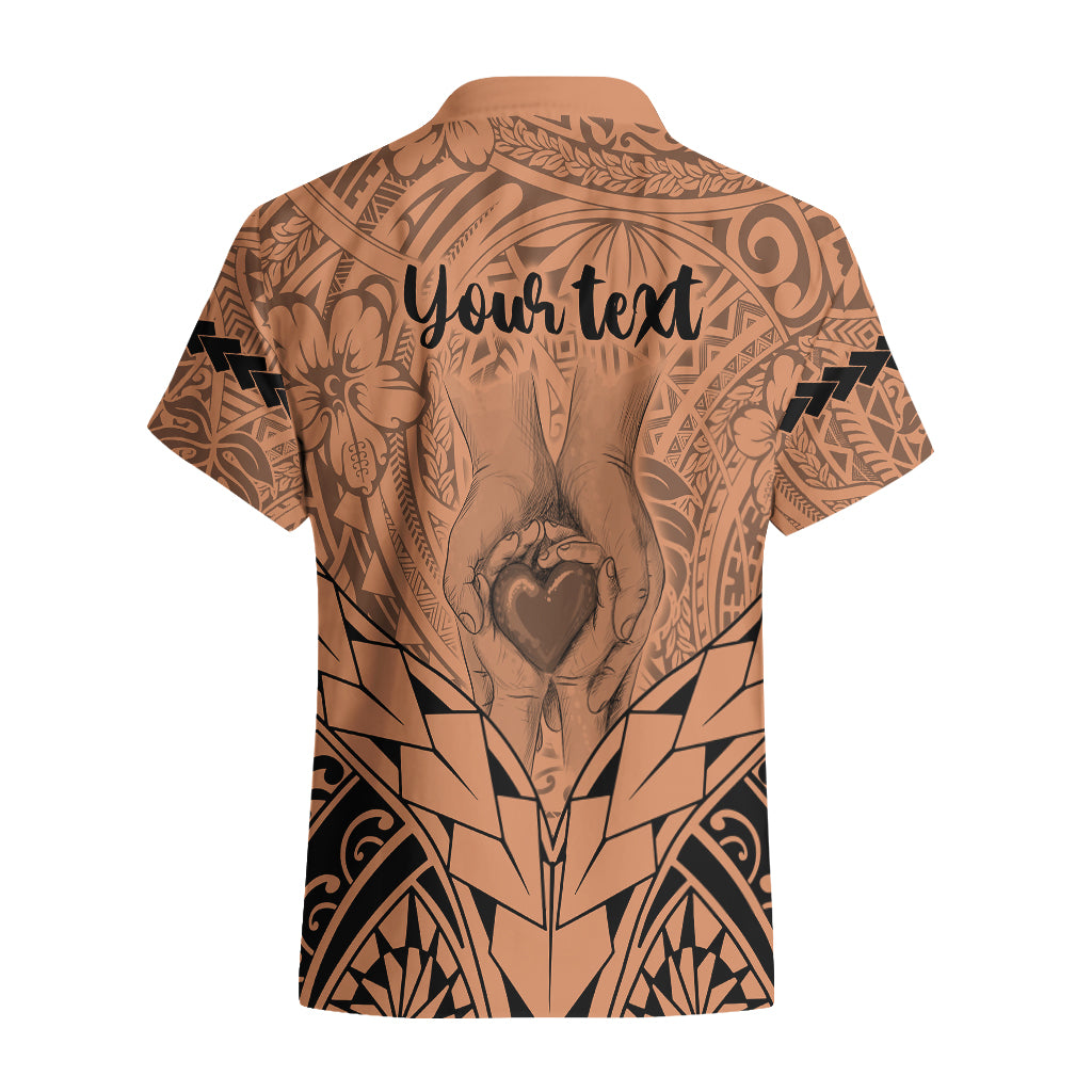 Personalised Polynesian Father's Day Gift For Dad Hawaiian Shirt Super Father In The World - Nude Polynesian Pattern LT9 - Polynesian Pride