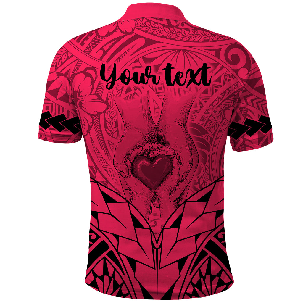 Custom Polynesian Fathers Day Gift For Dad Polo Shirt Super Father In The World Pink Polynesian Pattern LT9 - Polynesian Pride