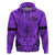 Polynesian Fathers Day Gift For Dad Hoodie Super Father In The World Purple Polynesian Pattern LT9 Purple - Polynesian Pride