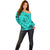Personalised Polynesian Father's Day Gift For Dad Off Shoulder Sweater Super Father In The World - Turquoise Polynesian Pattern LT9 - Polynesian Pride