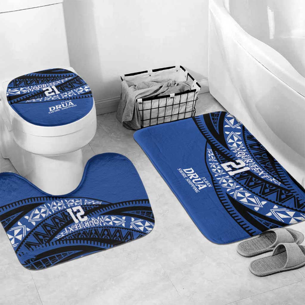 Fiji Rugby Pacific Custom Bathroom Set Pasifika Tapa Pattern - Polynesian Pride