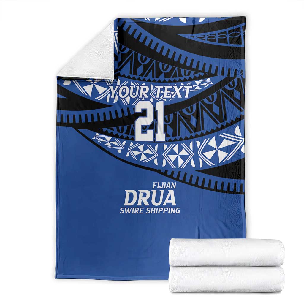 Fiji Rugby Pacific Custom Blanket Pasifika Tapa Pattern