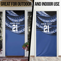 Fiji Rugby Pacific Custom Door Cover Pasifika Tapa Pattern - Polynesian Pride