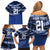 Fiji Rugby Pacific Custom Family Matching Off Shoulder Short Dress and Hawaiian Shirt Pasifika Tapa Pattern