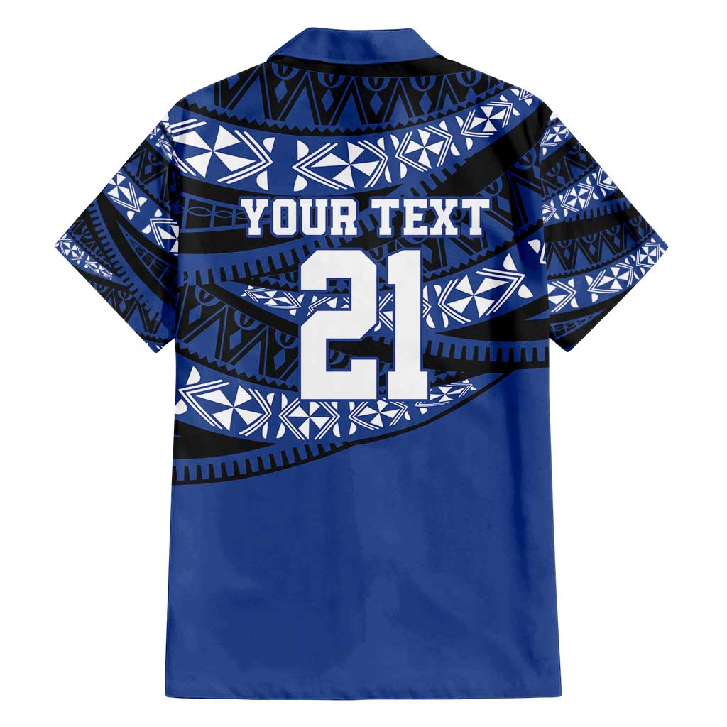 Fiji Rugby Pacific Custom Family Matching Summer Maxi Dress and Hawaiian Shirt Pasifika Tapa Pattern