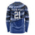 Fiji Rugby Pacific Custom Long Sleeve Shirt Pasifika Tapa Pattern