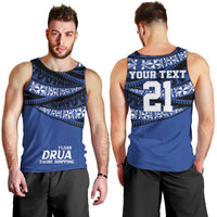 Fiji Rugby Pacific Custom Men Tank Top Pasifika Tapa Pattern