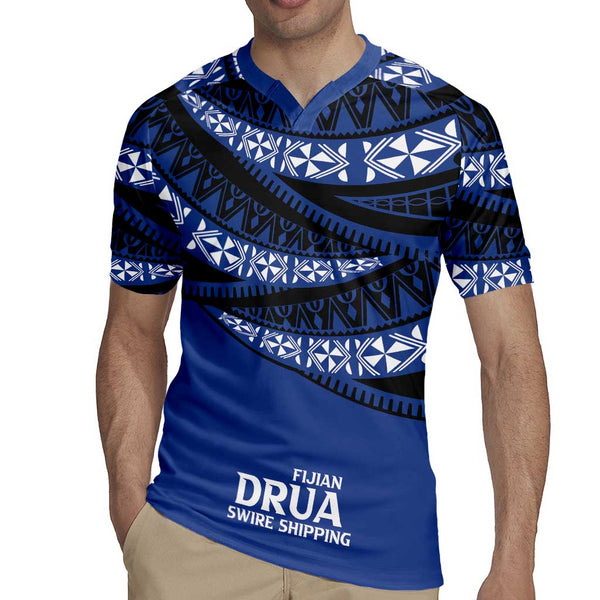 Fiji Rugby Pacific Custom Rugby Jersey Pasifika Tapa Pattern LT9
