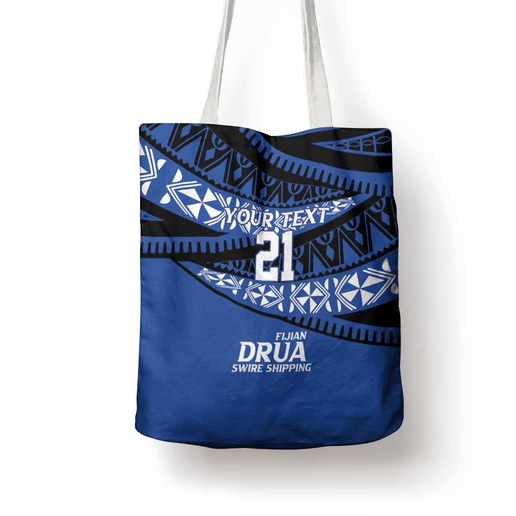 Fiji Rugby Pacific Custom Tote Bag Pasifika Tapa Pattern - Polynesian Pride