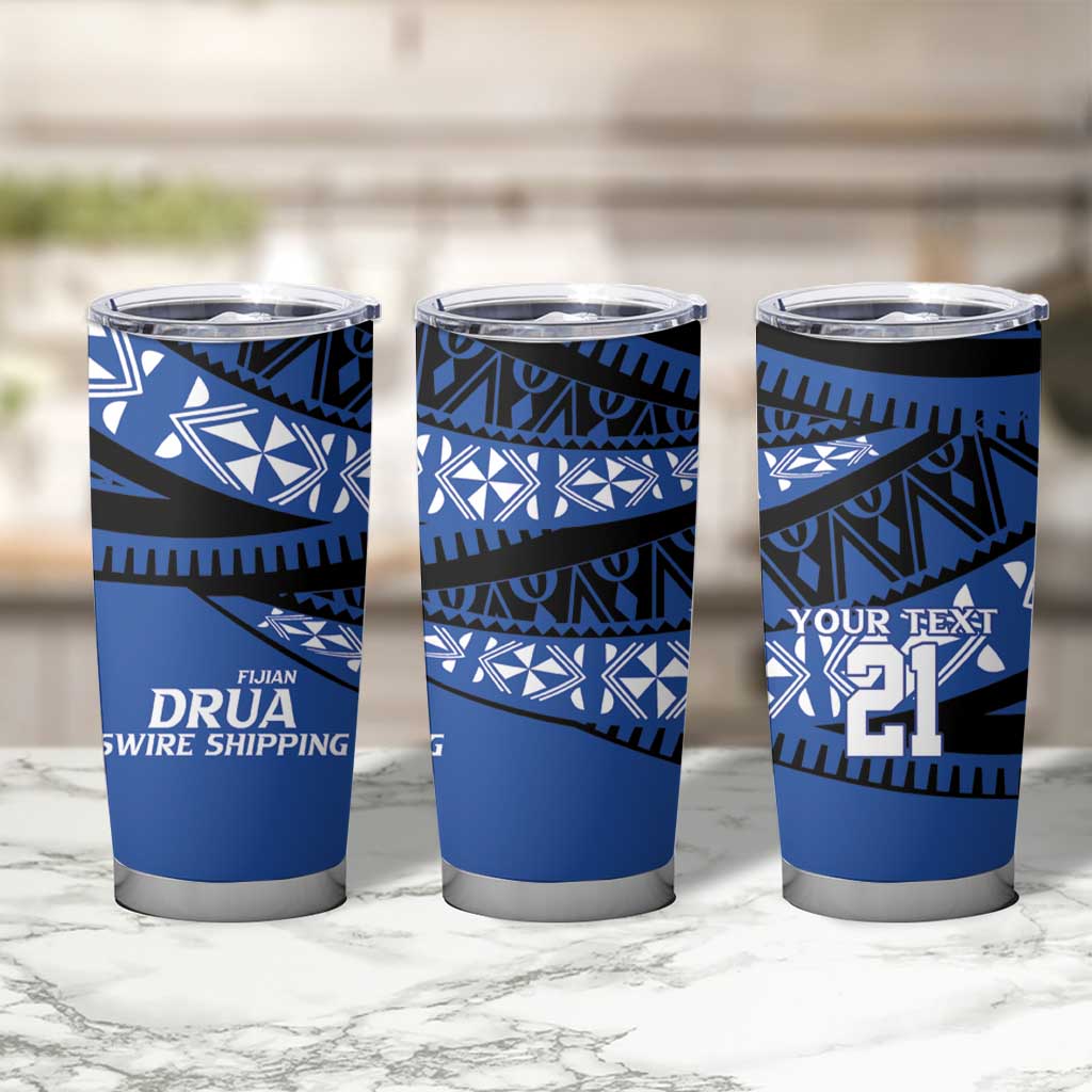 Fiji Rugby Pacific Custom Tumbler Cup Pasifika Tapa Pattern LT9 - Polynesian Pride