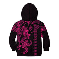 Hawaiian Tribal Kid Hoodie Polynesian Kakau Turtle - Pink LT9 - Polynesian Pride