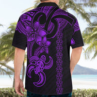 Hawaiian Tribal Hawaiian Shirt Polynesian Kakau Turtle - Purple LT9 - Polynesian Pride