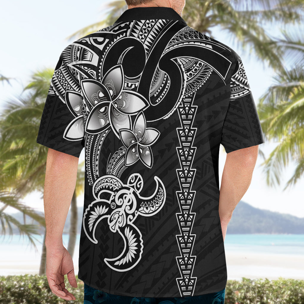 Hawaiian Tribal Hawaiian Shirt Polynesian Kakau Turtle - White LT9 - Polynesian Pride