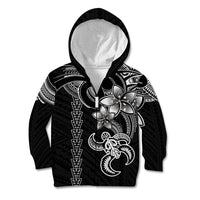 Hawaiian Tribal Kid Hoodie Polynesian Kakau Turtle - White LT9 - Polynesian Pride