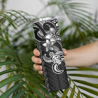 White Hawaiian Kakau Turtle Skinny Tumbler Polynesian Tribal