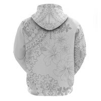 American Samoa Lotu Tamaiti Hoodie White Sunday Plumeria White Vibe