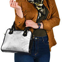 American Samoa Lotu Tamaiti Shoulder Handbag White Sunday Plumeria White Vibe