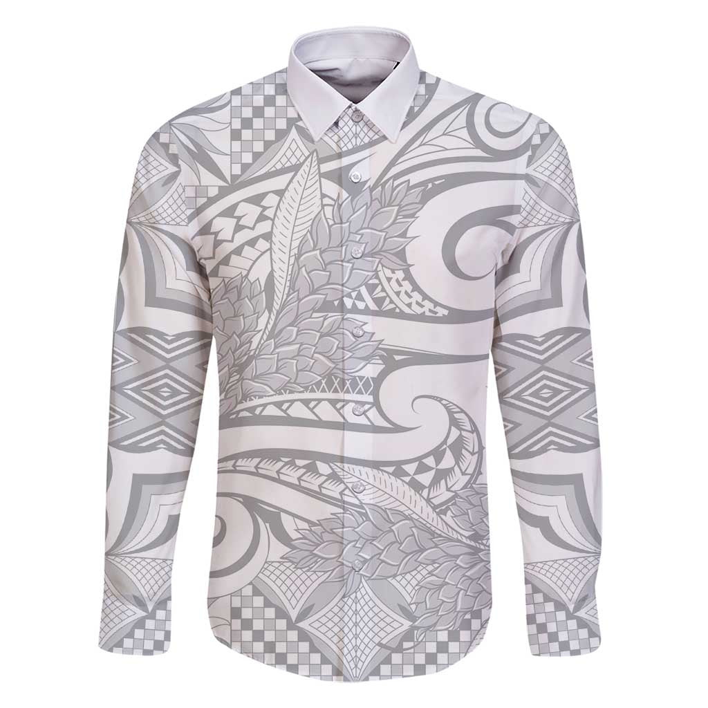 Lotu Tamaiti Samoa Siapo Family Matching Mermaid Dress and Hawaiian Shirt White Sunday With Teuila Torch Ginger