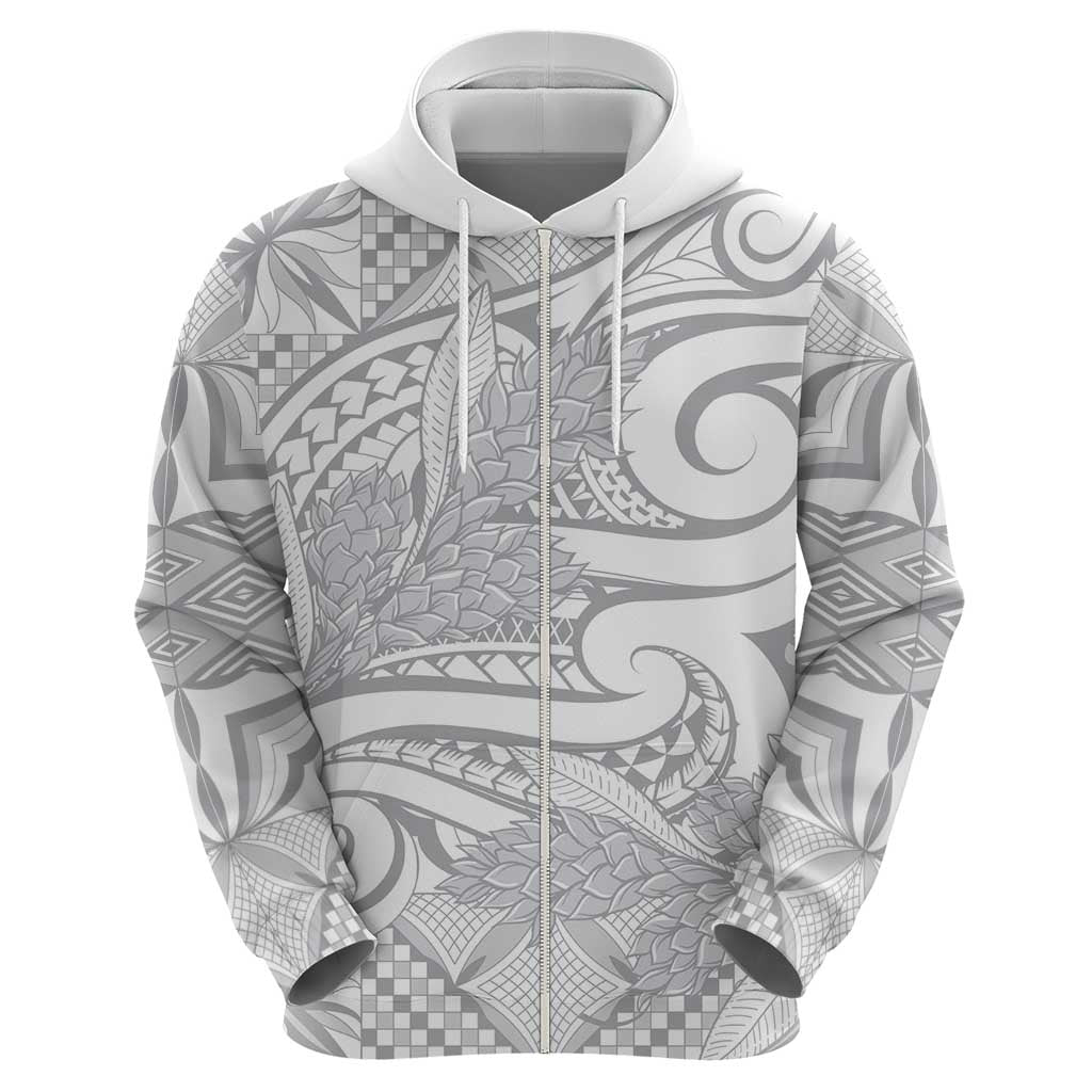 Lotu Tamaiti Samoa Siapo Hoodie White Sunday With Teuila Torch Ginger