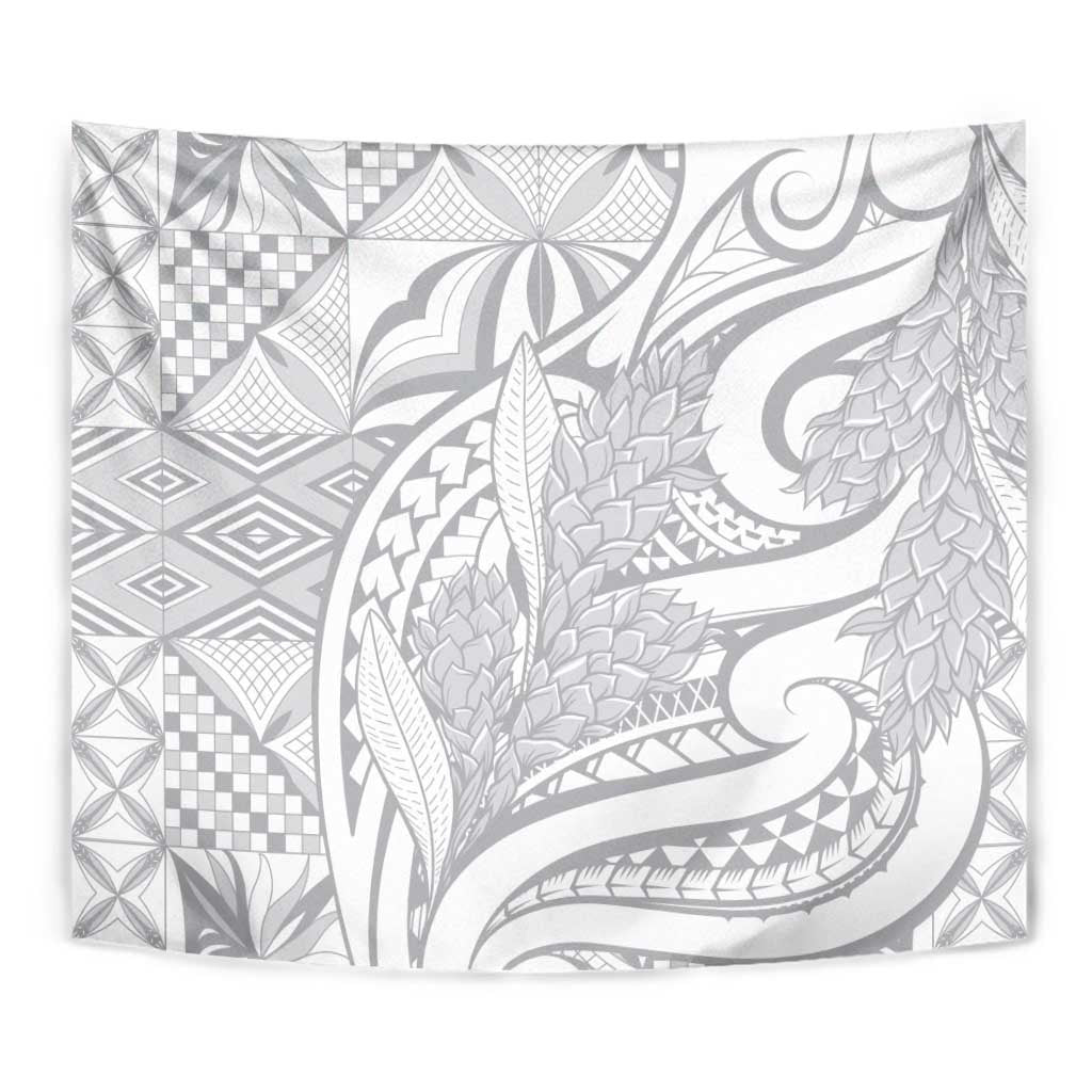 Lotu Tamaiti Samoa Siapo Tapestry White Sunday With Teuila Torch Ginger