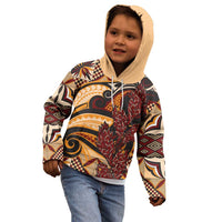 Vintage Samoa Siapo Kid Hoodie With Teuila Torch Ginger